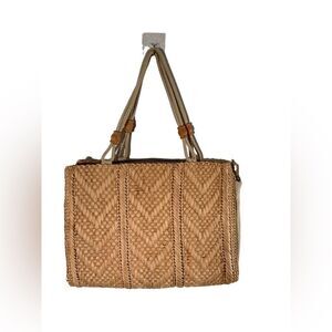 Mr. Ernest Women’s Made in Italy Vintage Woven Tote Shoulder Bag